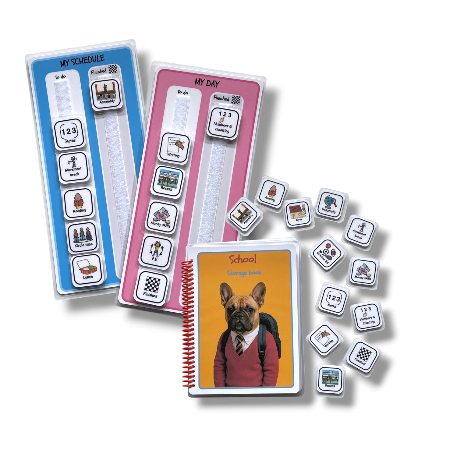 visual schedule for school kids, visual schedule for Autism, Visual supports for kids, Visual schedule set for school kids