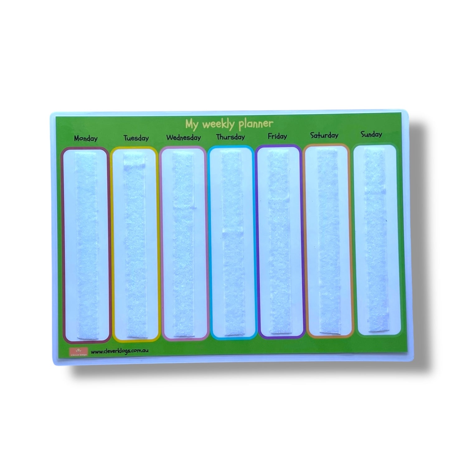 Weekly planner, visual schedule