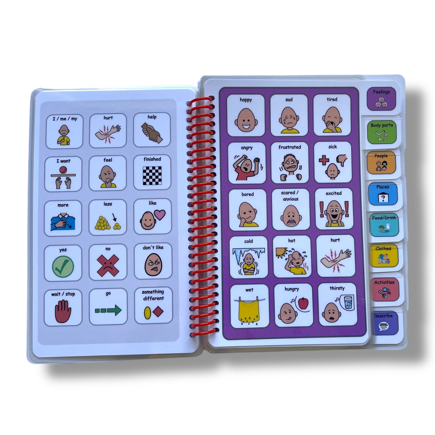 Communication book autism, communication book visual support, visual aid