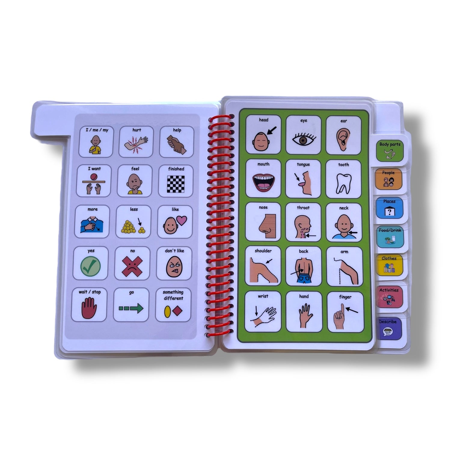 Communication book autism, communication book visual support, visual aid