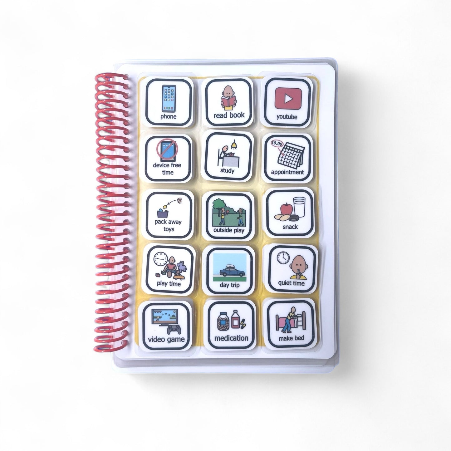 daily schedule, everyday activities, inside page, visual supports, visual schedule for kids