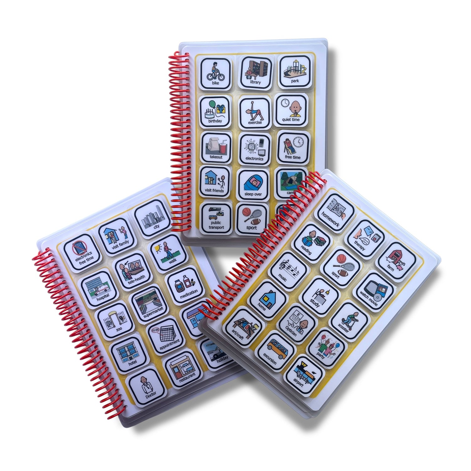 Weekly visual schedule for autism, Velcro storage book holds visual supports, Weekly visual schedule set for Autism, visual timetable for kids, visual schedule for kids, visual planner for autism, visual planner for kids