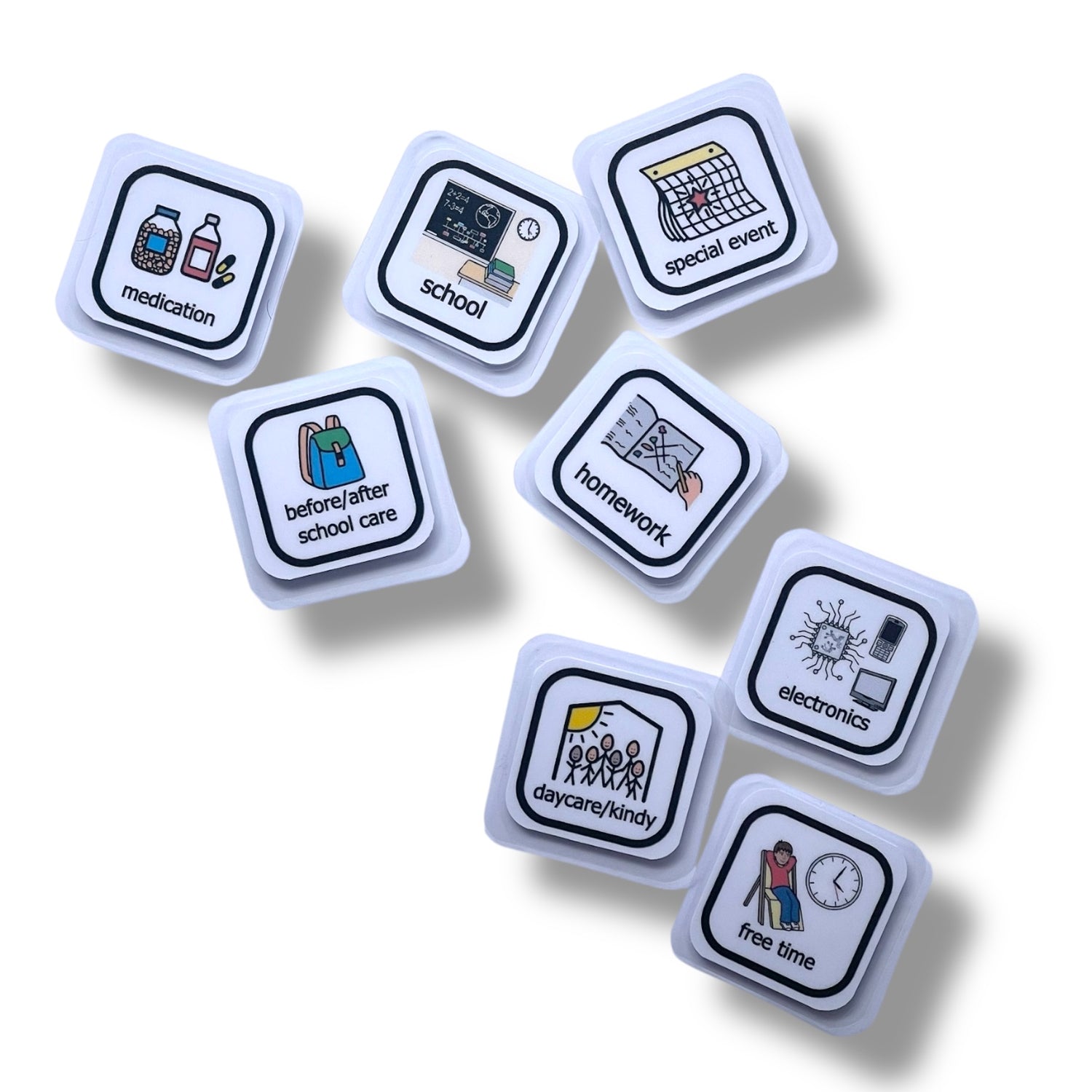 Weekly visual schedule set for Autism, visual timetable for kids, visual schedule for kids, visual planner for autism, visual planner for kids