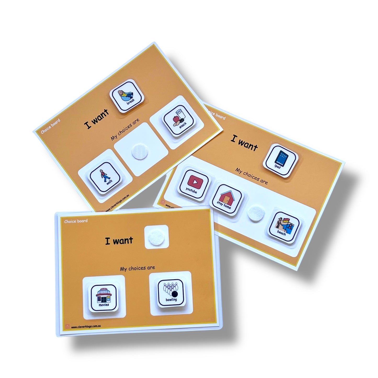 Choice board- I want