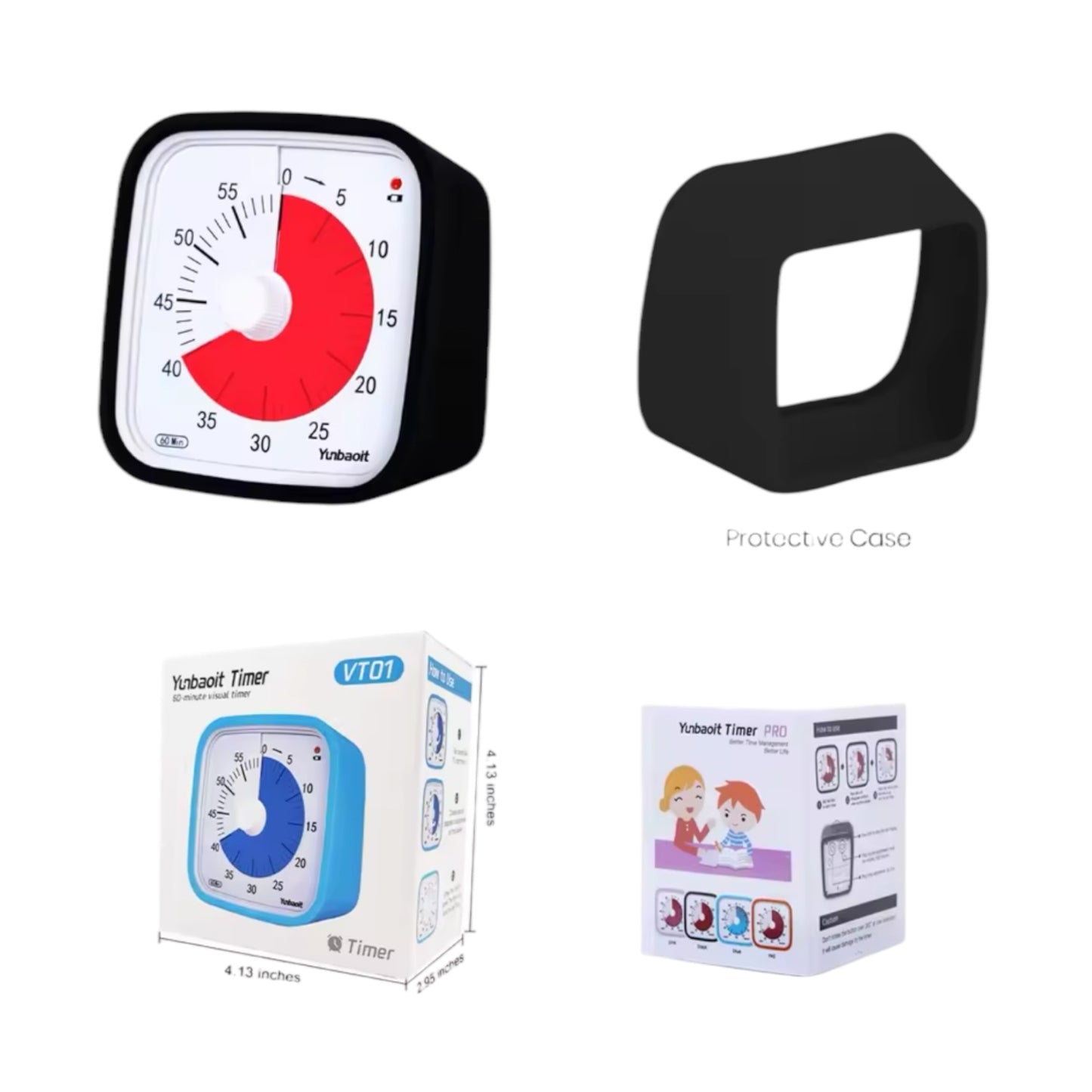 kids visual timer, autism visual support, box, protective case