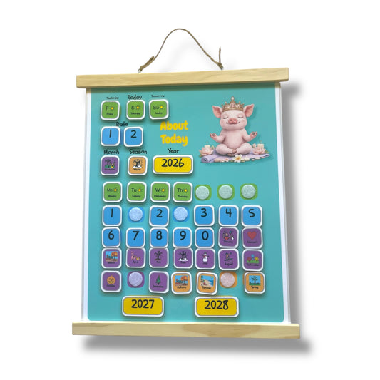 Visual calendar, autism visual supports, visual aids, visual calendar for kids, interactive calendar for autism, autism visual supports