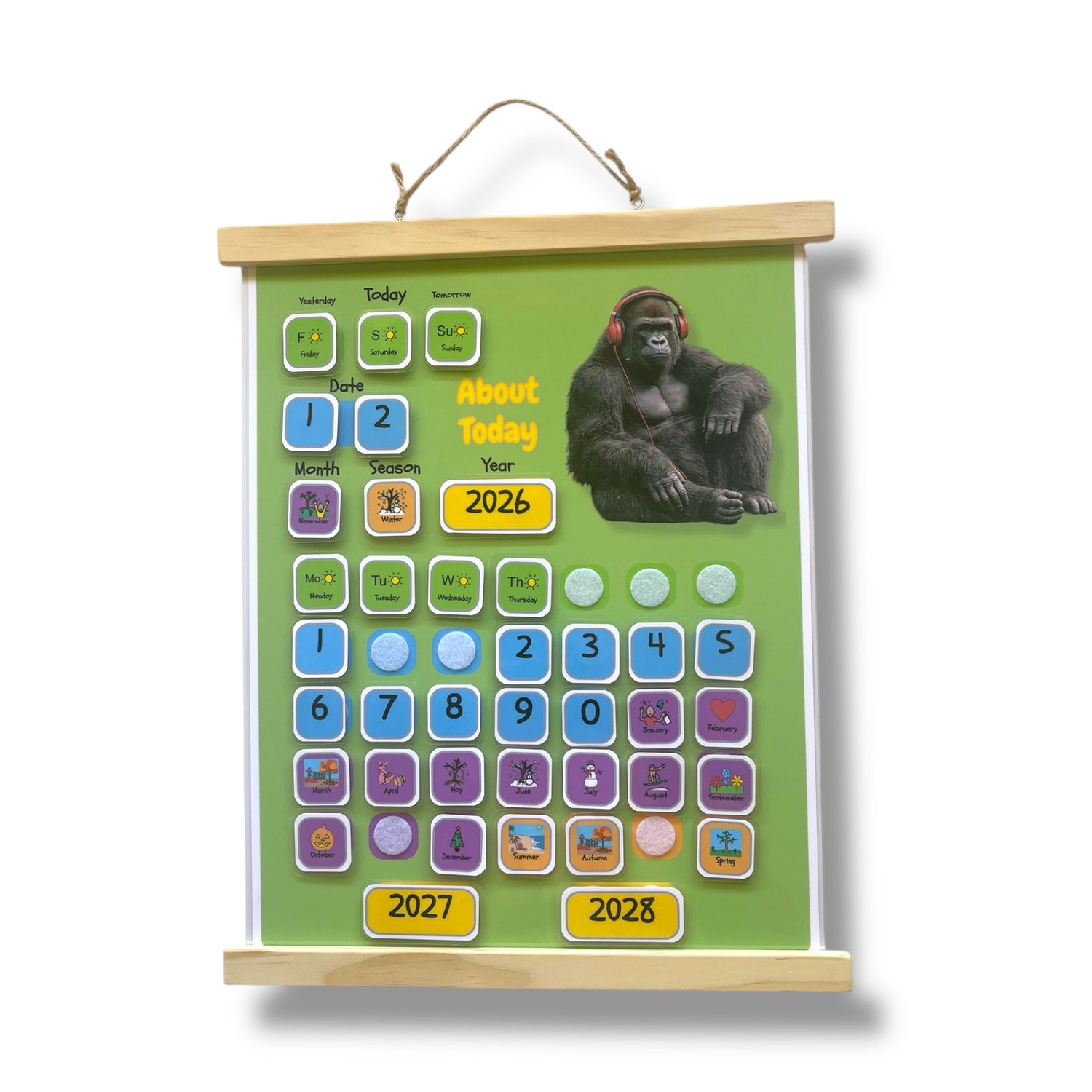 Visual calendar. Autism visual calendar. Autism visual supports
