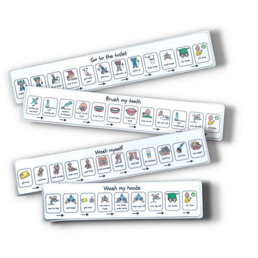 Autism self care visual support. Autism sequencing visual support. Autism visual learning aid. PECS self care visual support
