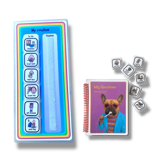 Daily routines schedule, autism visual support, autism visual aid