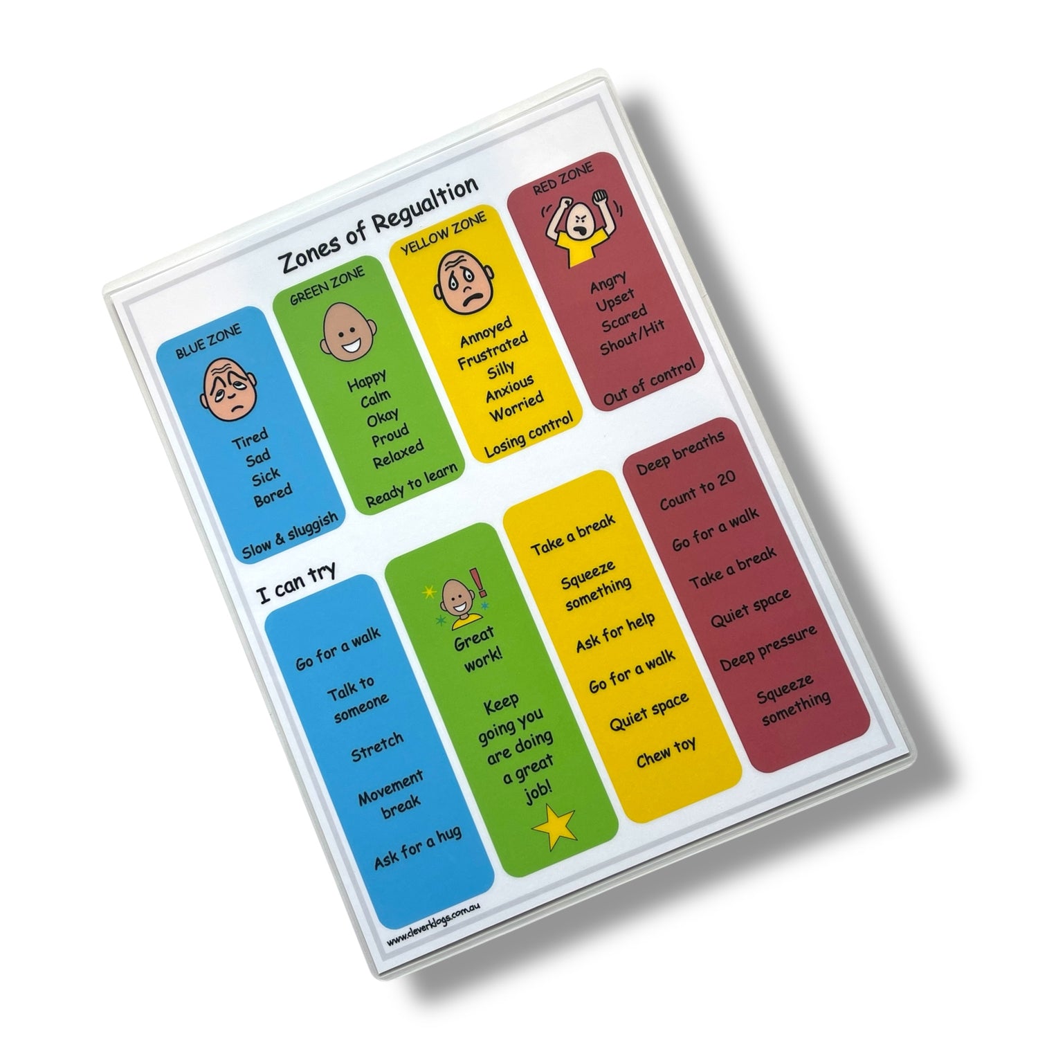 Zor Visual Zones of regulation visual support, emotional recognition, autism ...