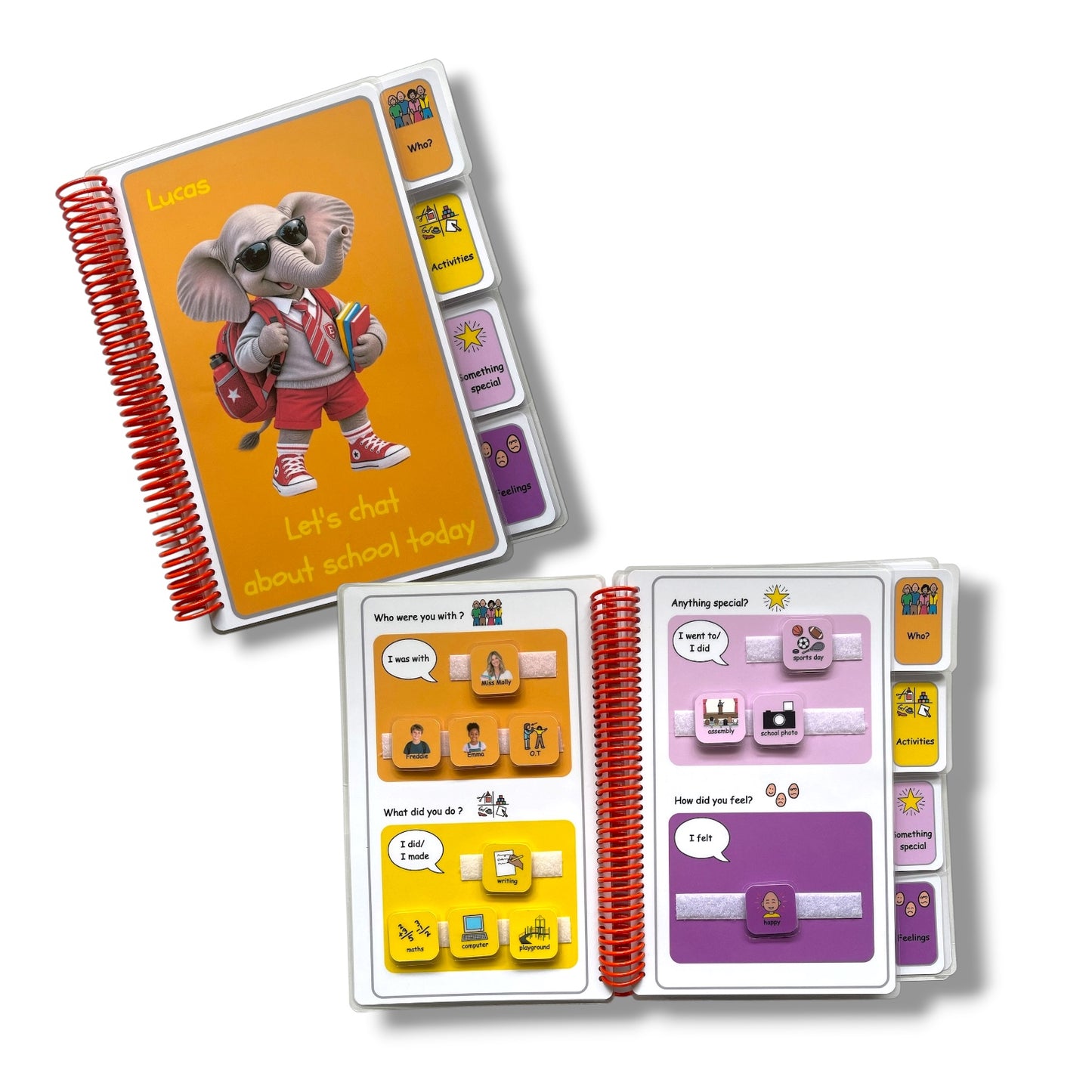 Let's chat about school today- Customised Visual Support