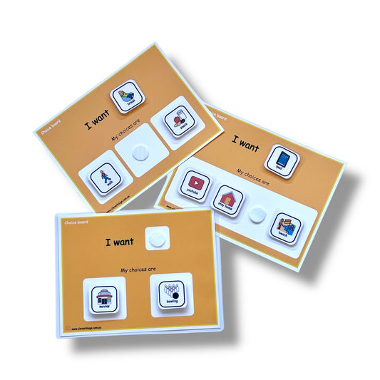 Choice board- I want