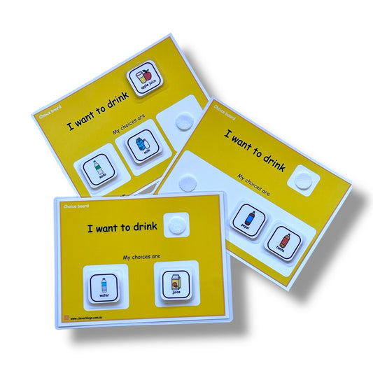 I WANT CHOICE BOARD, AUTISM VISUAL SUPPORT, VISUAL LEARNING AID