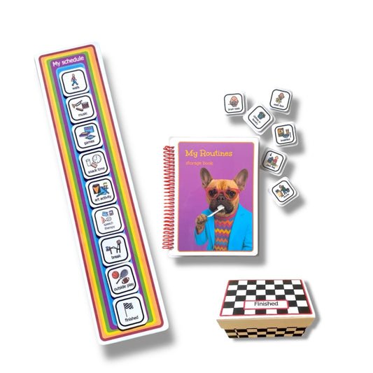 Routine chart for kids. routine chart visual schedule for kids with autism. Routine chart with morning, after school and bedtime activities. home independence visual schedule for neurodivergent learners. routines visual aid